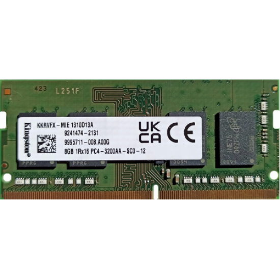 KINGSTON KKRVFX-MIE, 8Gb, 3200Mhz, DDR4, Sodimm Notebook RAM, 1,2V, CL22