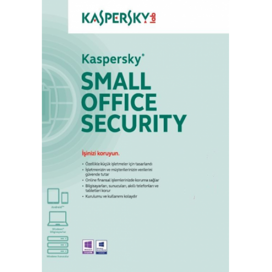 Kaspersky SMALL OFFICE Security 1 Server +10 User, 1 YIL, Kutulu Ürün