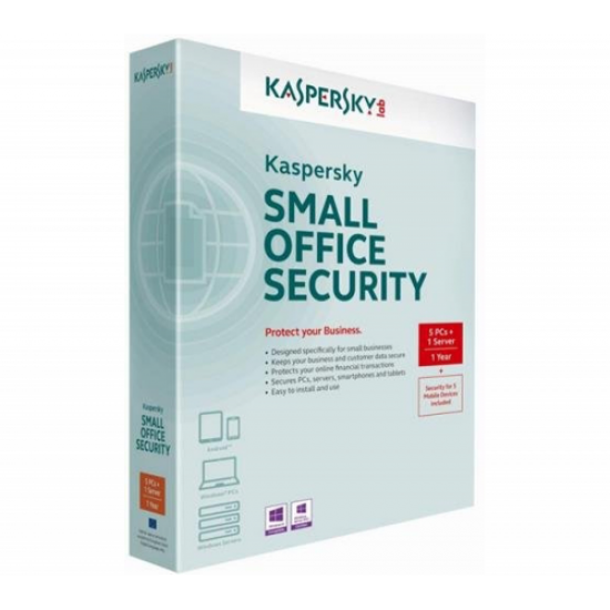 Kaspersky SMALL OFFICE Security 1 Server + 5 User, 3 YIL, Kutulu Ürün