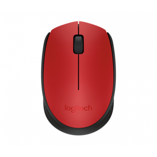 LOGITECH 910-004641, M171, USB Nano 2,4G Kablosuz 1000dpi, Optik, 3 Tuşlu, 12ay Pil Ömrü, Kırmızı Mouse