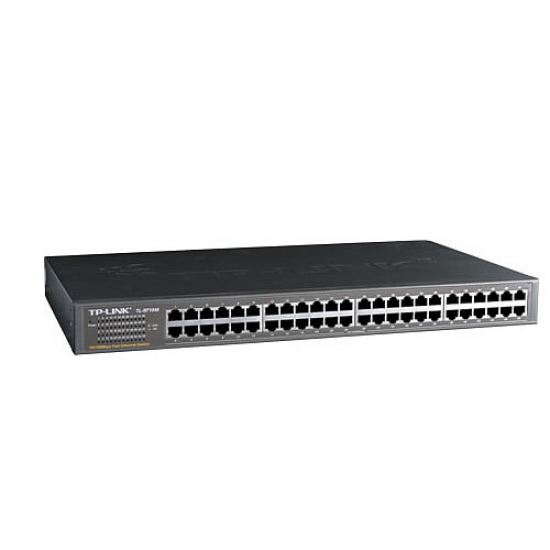 TP-LINK TL-SF1048 48 Port, Megabit, Yönetilmez, Çelik kasa, Rackmount Switch