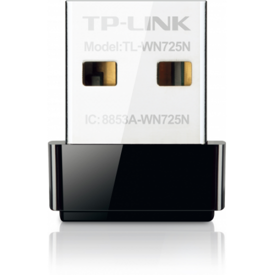 TP-LINK TL-WN725N, 150Mbps, 2.4 Ghz, Dahili Anten, Mini Tasarım, USB2.0, WIRELESS ETHERNET