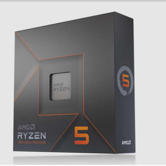 AMD RYZEN 5 7600X 6 Core, 4,70-5.30GHz, 38Mb Cache, 105W,  AM5 Soket, BOX (Kutulu) (Grafik Kart VAR, Fan YOK)