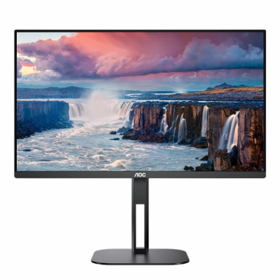 AOC 27V5C/BK 27 1ms, 75hz, Full HD, HDMI, DP, Type-C, USB, 2X3W Hoparlör, Pivot, IPS Panel Monitör