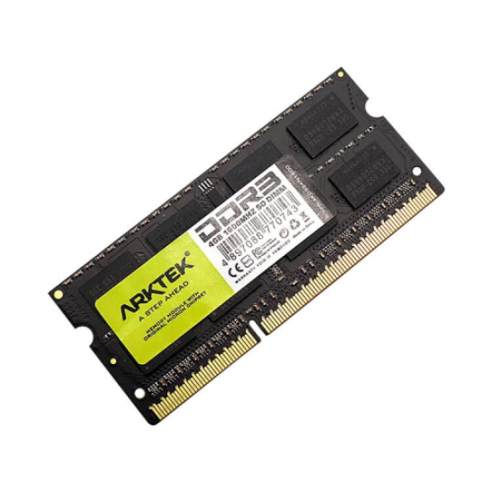 ARKTEK AKD3S4N1600, 4GB, DDR3, 1600Mhz, 16 Chip, 1,35V, CL11, Notebook, SODIMM RAM