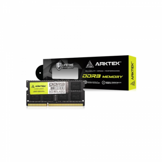 ARKTEK AKD3S8N1600, 8GB, DDR3, 1600Mhz, 16 Chip, 1,35V, CL11, Notebook, SODIMM RAM