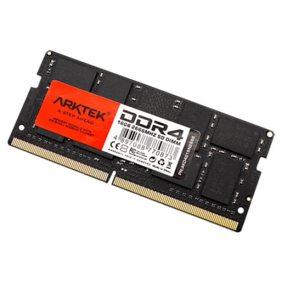 ARKTEK AKD4S16N2666, 16GB, DDR4, 2666Mhz, 1,2V, CL19, Notebook, SODIMM RAM