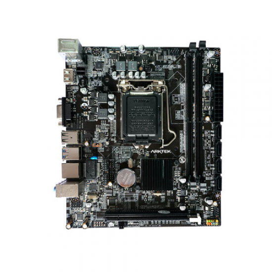 ARKTEK ALPHA FORCE, AK-H110M EG,  Intel H110 Chip, 2xDDR4, D-SUB, HDMI, 7.Nesil, LGA1151 Soket, Anakart