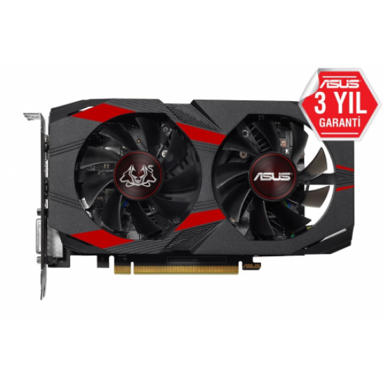 ASUS CERBERUS-GTX1050TI-O4G  4Gb, GDDR5, 128Bit, 1xDVI, 1xHDMI, 1xDP GAMING Ekran Kartı