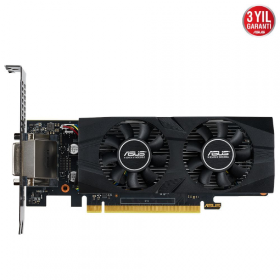 ASUS GTX1650-4G-LP-BRK, 4Gb,GDDR5, 128Bit, 1xDVI, 1xHDMI, 1xDP, GAMING Ekran Kartı