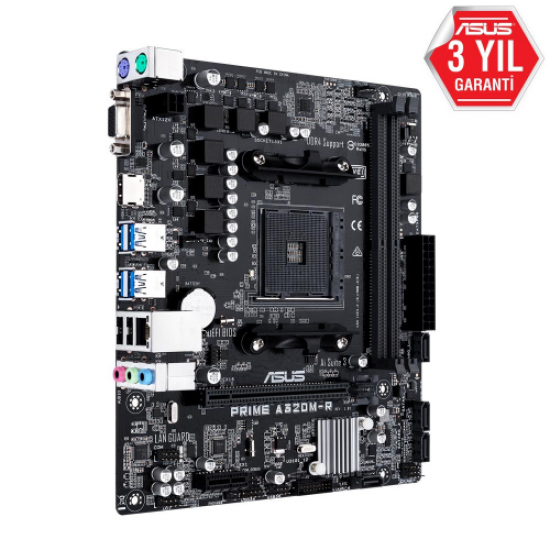 ASUS PRIME A320M-R-SI, 2xDDR4, D-SUB, HDMI, AM4 Soket Anakart