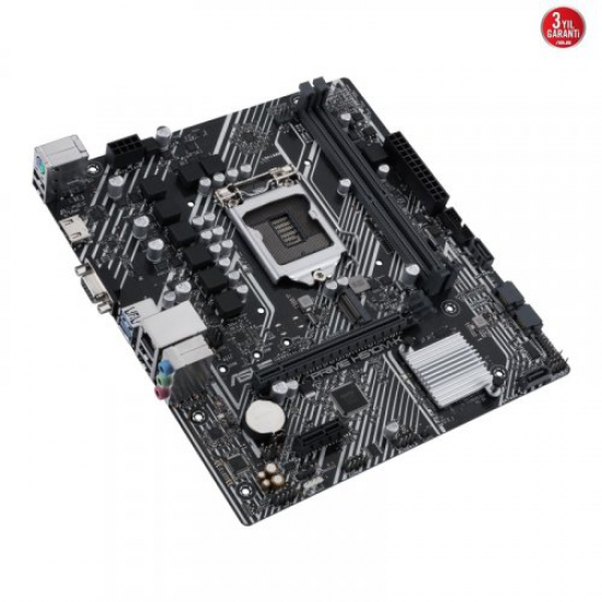 ASUS PRIME H510M-K, 2xDDR4, M.2, D-SUB, HDMI, 10-11.Nesil, LGA1200 Soket, Anakart