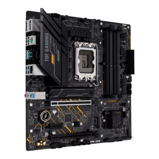 ASUS TUF GAMING B660M-E D4, 4xDDR4, 2x M.2, HDMI, DP, 12.Nesil, LGA1700 Soket, Anakart