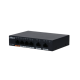 DAHUA PFS3006-4GT-60-V2, 6 Port, Gigabit, 4 Port PoE, 60W, Yönetilemez, Masaüstü Switch