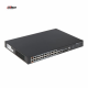 DAHUA PFS3228-24GT-360, 24 Port, GigaBit, 24 Port PoE, 360W, +2 Port Combo SFP, +2 Port GigaBit Uplink, Rack Mount Switch