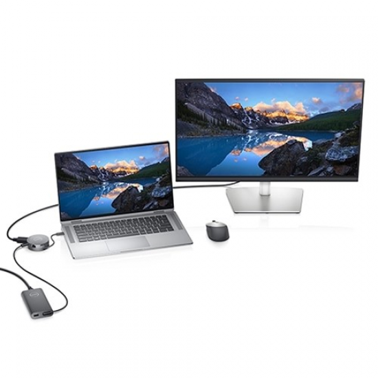 DELL 470-AEUP, Type-C To VGA, HDMI, DP, 2xUSB 3.1, USB-C (Type-C), Gigabit Lan (RJ45) Çevirici Adaptör