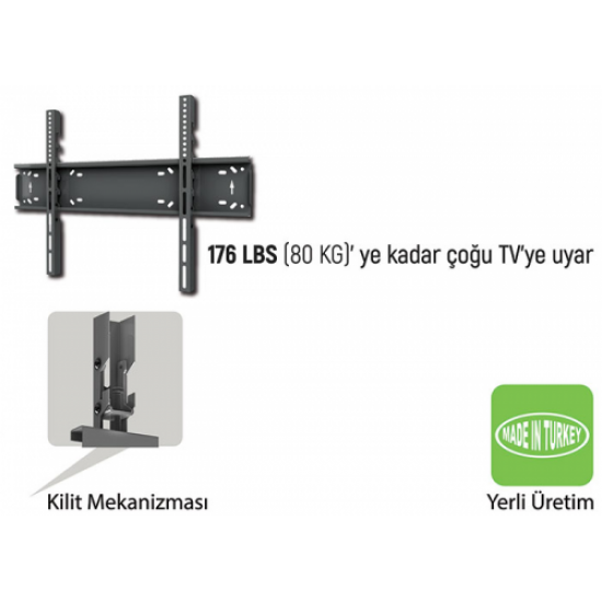 EVEREST TK-4085  38- 85 TV Duvar Askı Aparatı