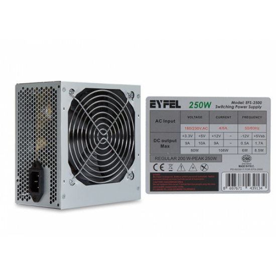 EYFEL EFS-2500 Peak 250W 12cm Fan PSU