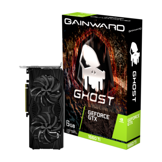 GAINWARD GHOST, NE6166T018J9-1160L, GTX1660TI LHR, 6Gb, GDDR6, 192BIT, 1xDVI, 1xHDMI, 1xDP, GAMING Ekran Kartı