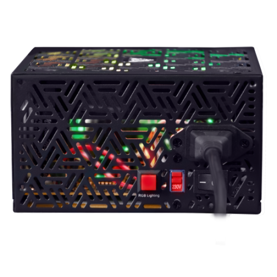 GAMDIAS KRATOS E1-600, 600W, RGB, GAMING PSU (BOX)