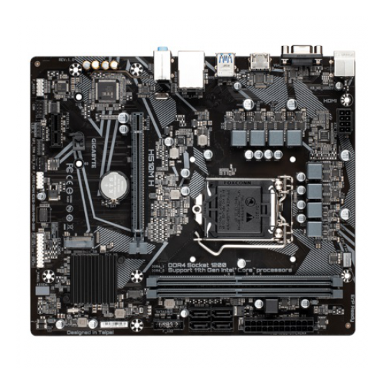 GIGABYTE H510M H, 2xDDR4, M.2, D-SUB, HDMI, 10-11.Nesil, LGA1200 Soket, Anakart