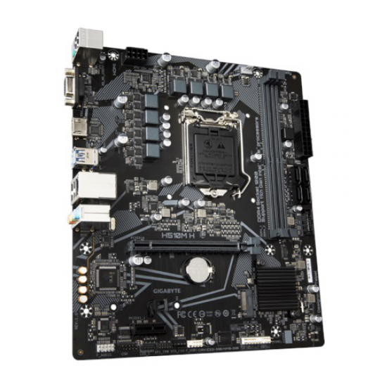 GIGABYTE H510M H, 2xDDR4, M.2, D-SUB, HDMI, 10-11.Nesil, LGA1200 Soket, Anakart