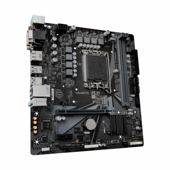 GIGABYTE H610M-S2H, 2xDDR4, M.2, D-SUB, HDMI, DVI, DP, 12.Nesil, LGA1700 Soket, Anakart