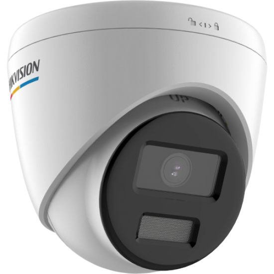 HIKVISION DS-2CD1327G0-LUF 2Mpix, 2,8mm Lens, H265+, 30Mt Gece Görüşü, Dahili Mikrofon, Color Vu Lite, Full Time Color, Dome IP Kamera