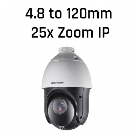 HIKVISION DS-2DE4425IW-DE 4Mpix, 4,8-120mm Lens, 25X Optik Zoom, 100Mt Gece Görüşü, SD Kart, PoE, Ses Giriş Çıkış, H265+, Speed Dome PTZ IP Kamera