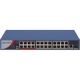 HIKVISION DS-3E0326P-E/M(B), 24 Port, MegaBit, 24 Port PoE, 250W, +1 Port GigaBit Uplink, +1 Port GigaBit SFP, Yönetilemez, Rack Mount Switch