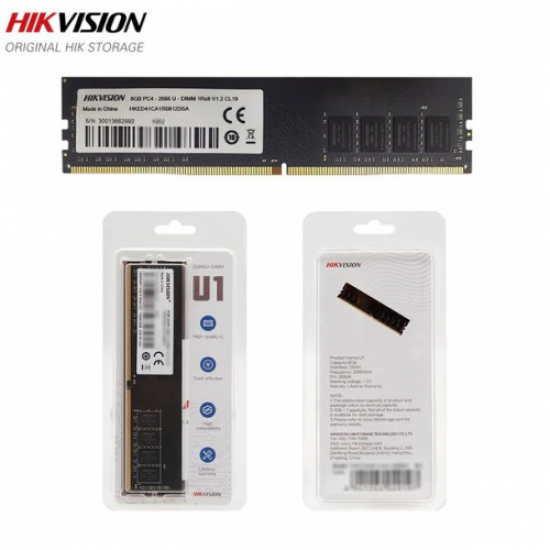 HIKVISION U1, 16Gb DDR4 2666Mhz, HKED4161DAB1D0ZA1 1,2V CL19 Desktop RAM