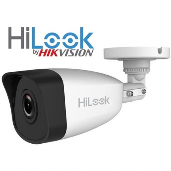 HILOOK IPC-B121H 2Mpix, 2,8mm Lens, H265+, 30Mt Gece Görüşü, PoE, Bullet IP Kamera