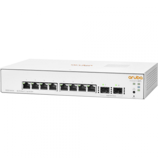 HP Aruba Instant On JL680A 1930-8G, 8Port, GigaBit 2 Port Gigabit SFP Port, Yönetilebilir, Rack Mount Switch