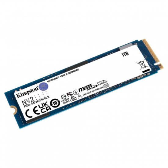 KINGSTON SNV2S/1000G, NV2, 1TB, 3500/2100, NVME PCIe M.2, SSD