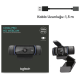 LOGITECH 960-001252, C920S, HD PRO 1080p/30 fps, Dahili Çift Mikrofonlu, Full HD, Webcam