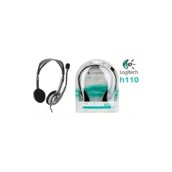 LOGITECH H110, 981-000271, 3,5mm Jac, PC ve Çağrı Merkezi Tipi, Microfonlu Kulaklık