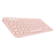 LOGITECH K380, 920-010067, Rose, Bluetooth, Türkçe Q, Multimedya, Mini Klavye