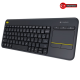 LOGITECH K400 PLUS, 920-007149, Siyah, Kablosuz, Türkçe Q, Multimedya Klavye ve Dokunmatik Mouse