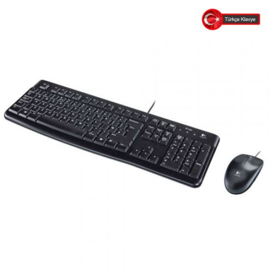 LOGITECH MK120, 920-002560, USB Kablolu, Türkçe Q, Klavye Mouse Set