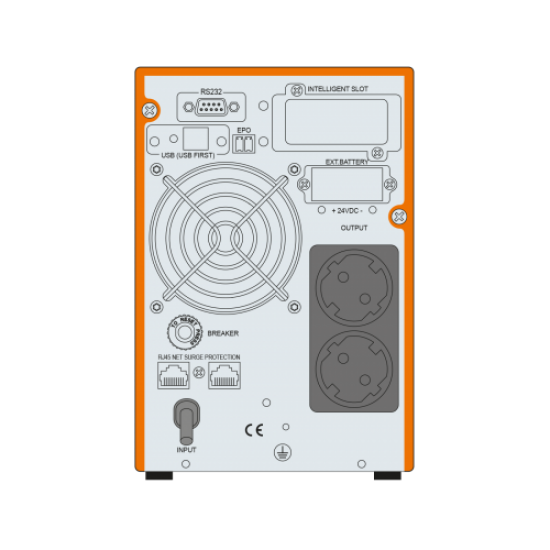 MAKELSAN Powerpack SE 1 KVA Online UPS(2x7A Akü)