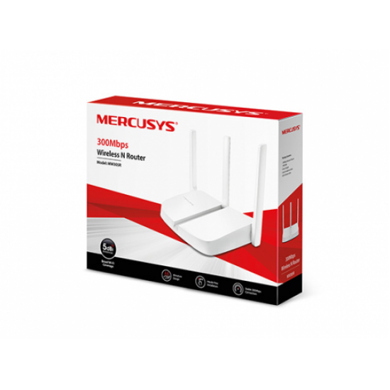 MERCUSYS MW305R, 4Port, 300Mbps, 2.4Ghz WiFi, Masaüstü, Megabit, Router