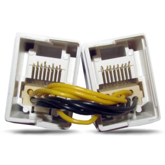 PowerGate PG-J05 RJ45 JAC Birleştirme köprü (Beyaz)