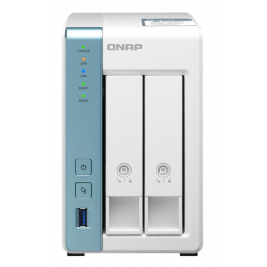 QNAP TurboNAS TS-231P3 2Gb Ram 2xYuvalı Tower NAS