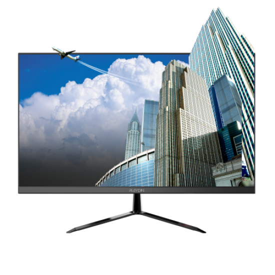 RAYDIN R2145VAB 21,5 5ms, 75Hz, Full HD, D-Sub, HDMI, Frameless, VA LED Monitör (Siyah)