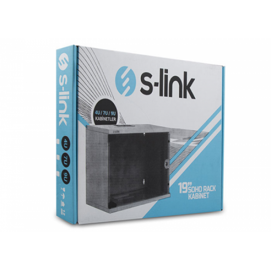 S-LINK 4U 530x400 Soho Rack Kabinet (Demonte)