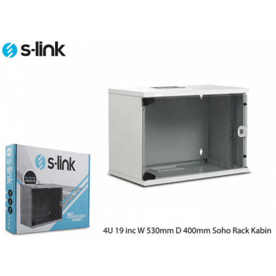 S-LINK 4U 530x400 Soho Rack Kabinet (Demonte)