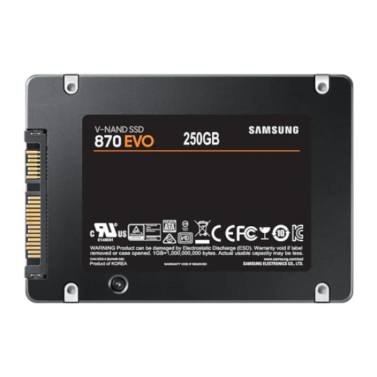 SAMSUNG MZ-77E250BW, 870 EVO, 250GB, 560/530, 2,5 SATA, SSD