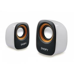 SNOPY SN-120, 6W, 1+1 Masaüstü, USB Speaker,  (Beyaz-Sarı)