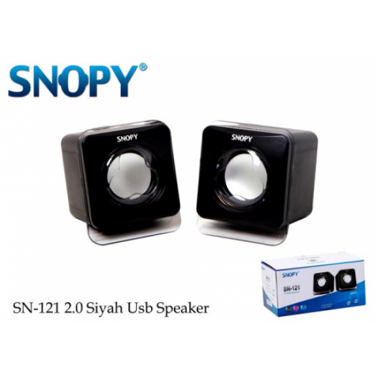 SNOPY SN-121, 6W, 1+1 Masaüstü, USB Speaker, (Siyah)