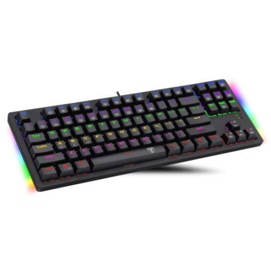 T-DAGGER BALİ, T-TGK311, USB Kablolu, Türkçe Q,  Rainbow RGB, Mechanical, Gaming Klavye (Powered By REDRAGON)